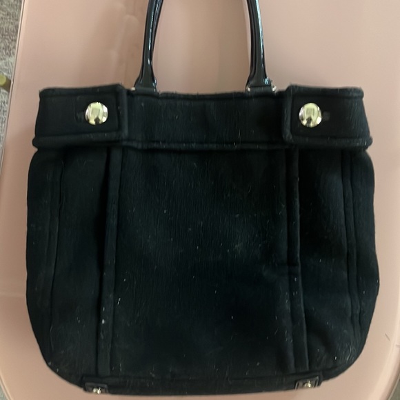 Vintage Black Wool Kate Spade Tote - Picture 4 of 4